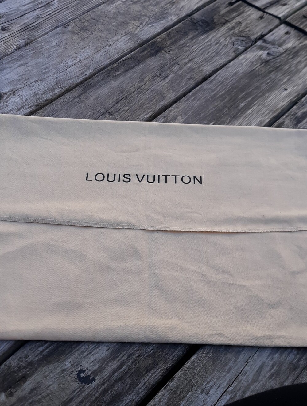 LOUIS VUITTON Authentic Large Envelope Flap Cotton Handbag Dust Bag 13.5x20